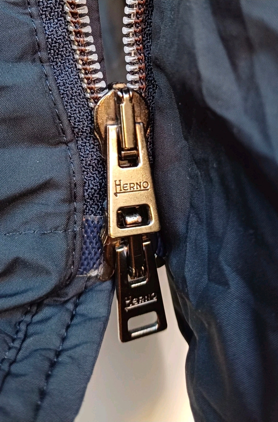 Herno Polar-Tech Mens Zip/Button/Snap Quilted Down Puffer Jacket Size EU 52