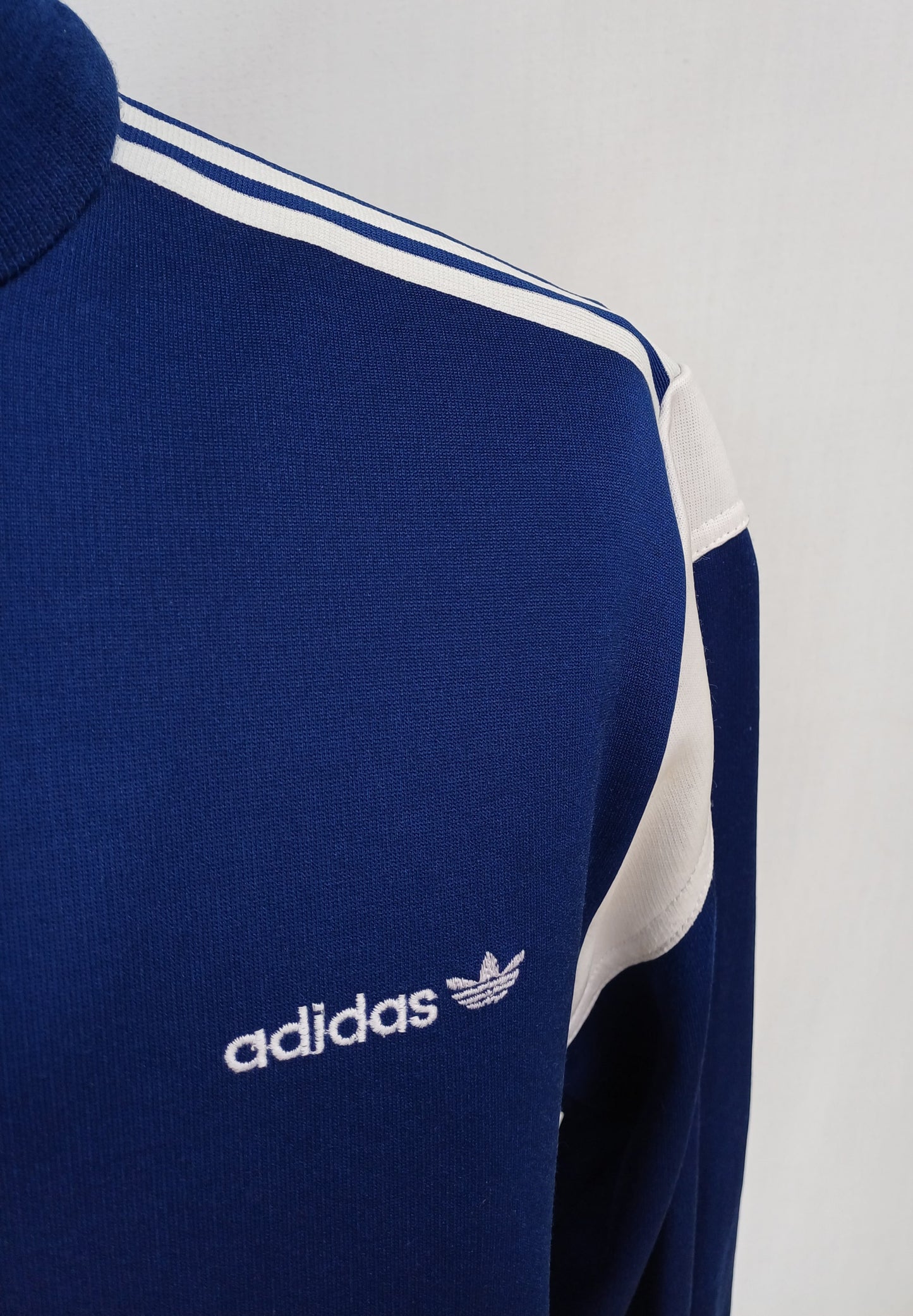 Vintage 90s Adidas Zip Track Top Jacket Striped Mens M