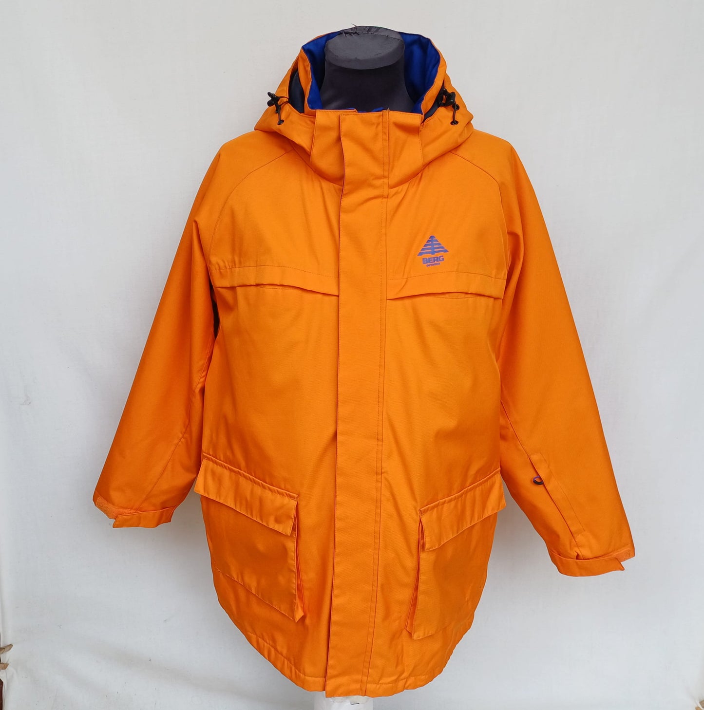 Berg Outdoor Zip/Snap Waterproof Hooded Jacket Mens L/XL