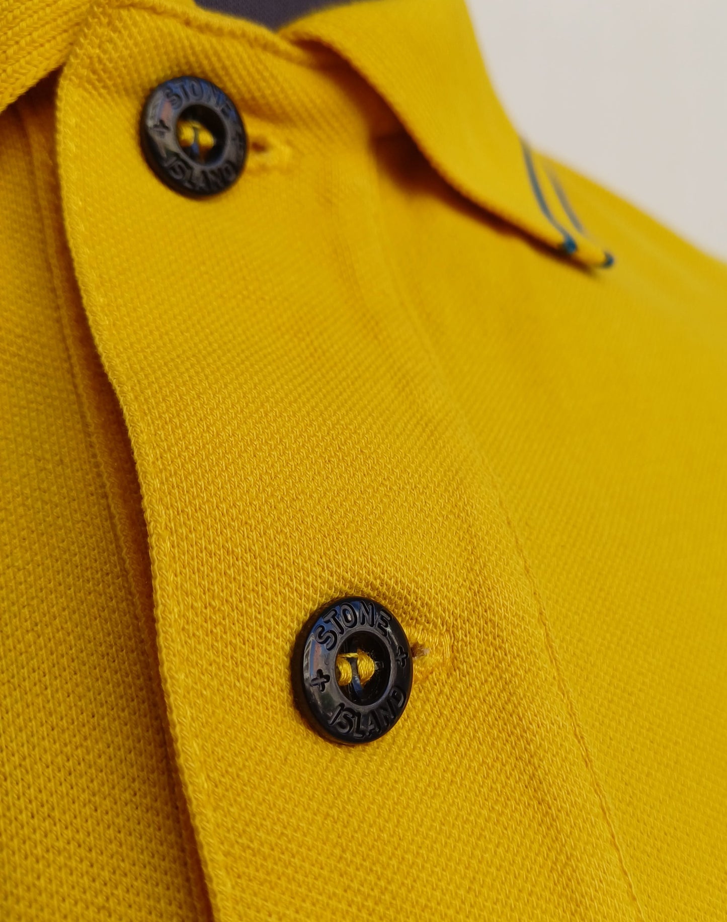 Stone Island Slim Fit Cotton Polo Button Shirt Mens S