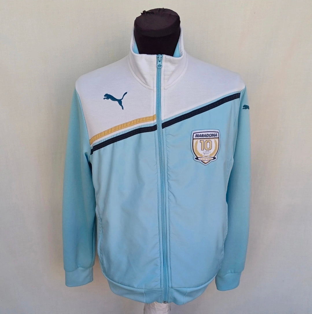 Diego Maradona 2010 #10 Puma King Zip Track Top Jacket Mens M
