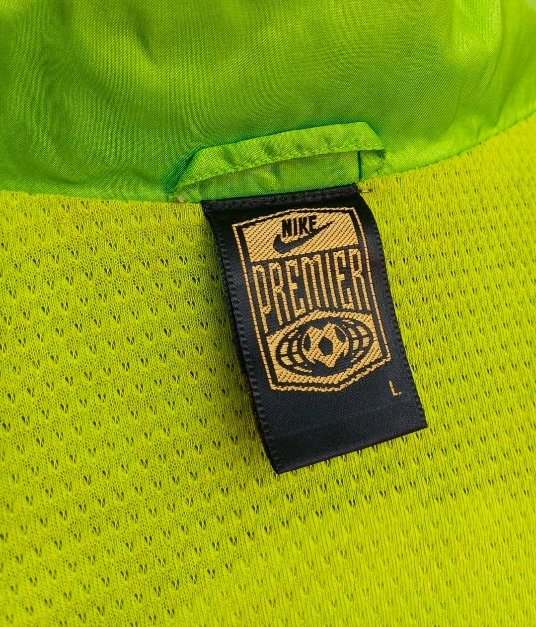 Vintage Nike Premier Big Logo Windbreaker Track Top Jacket Mens L