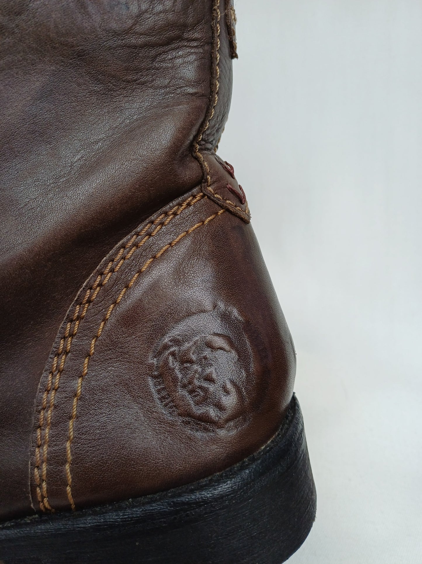 Diesel Men's Genuine Leather Boots Size EU 44