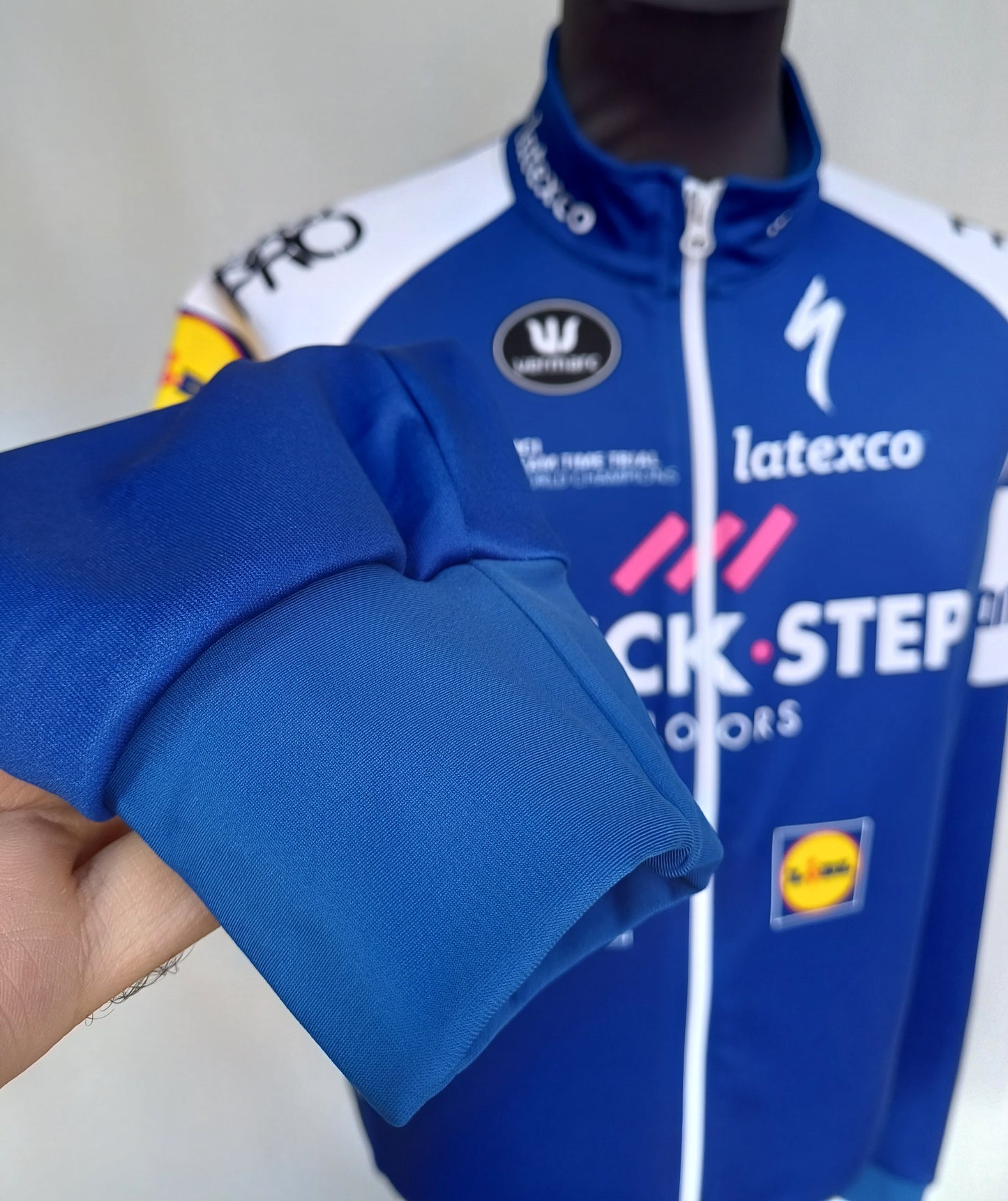 Quick Step Vermarc 2017 Windtex Long Sleeve Cycling Jersey Mens L