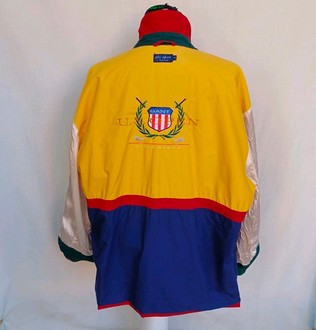 Vintage Gant US Open Golf Zip/Snap Jacket Mens XL