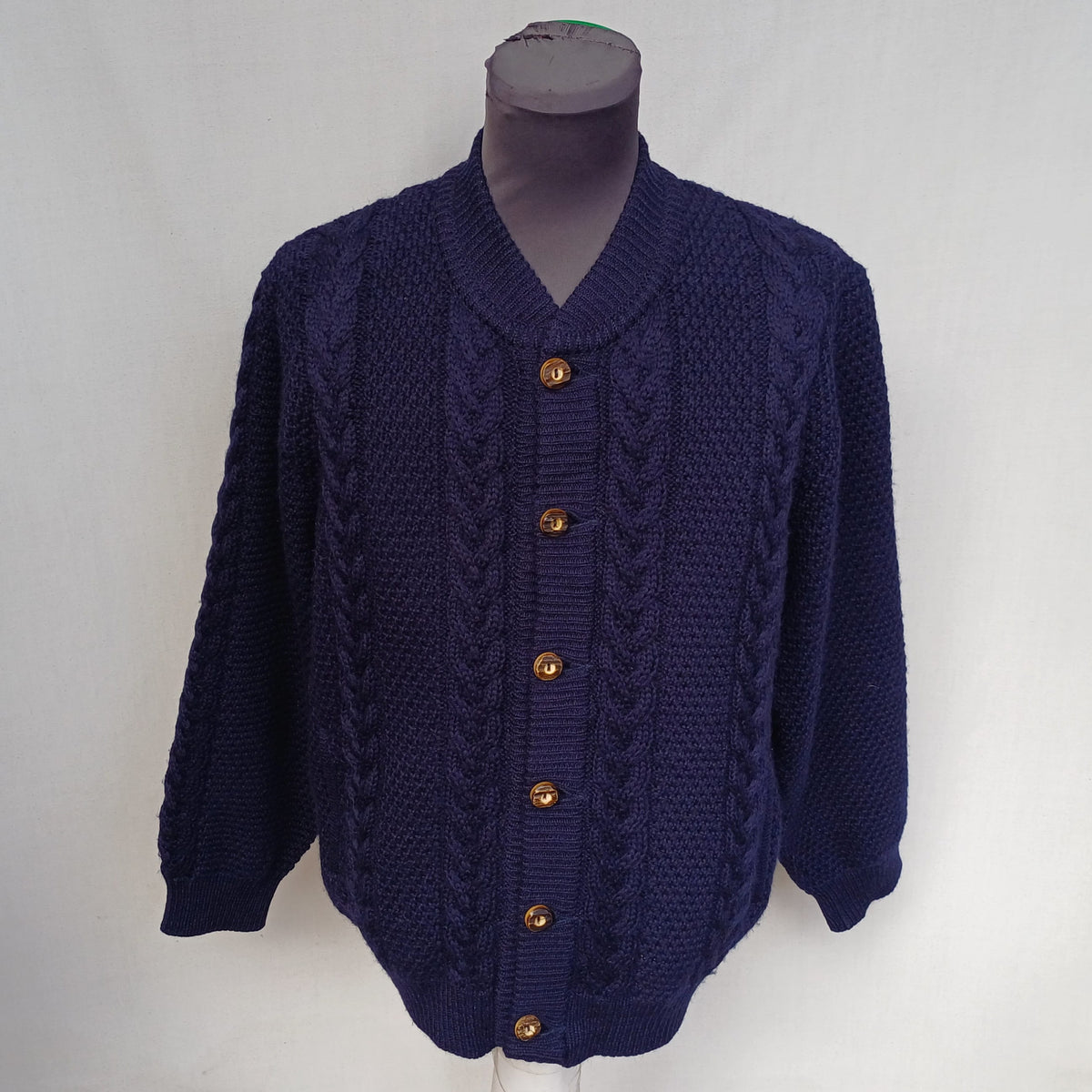 Vintage Hundt Modell Germany Button Knit Cardigan Size 52 Fits Mens L