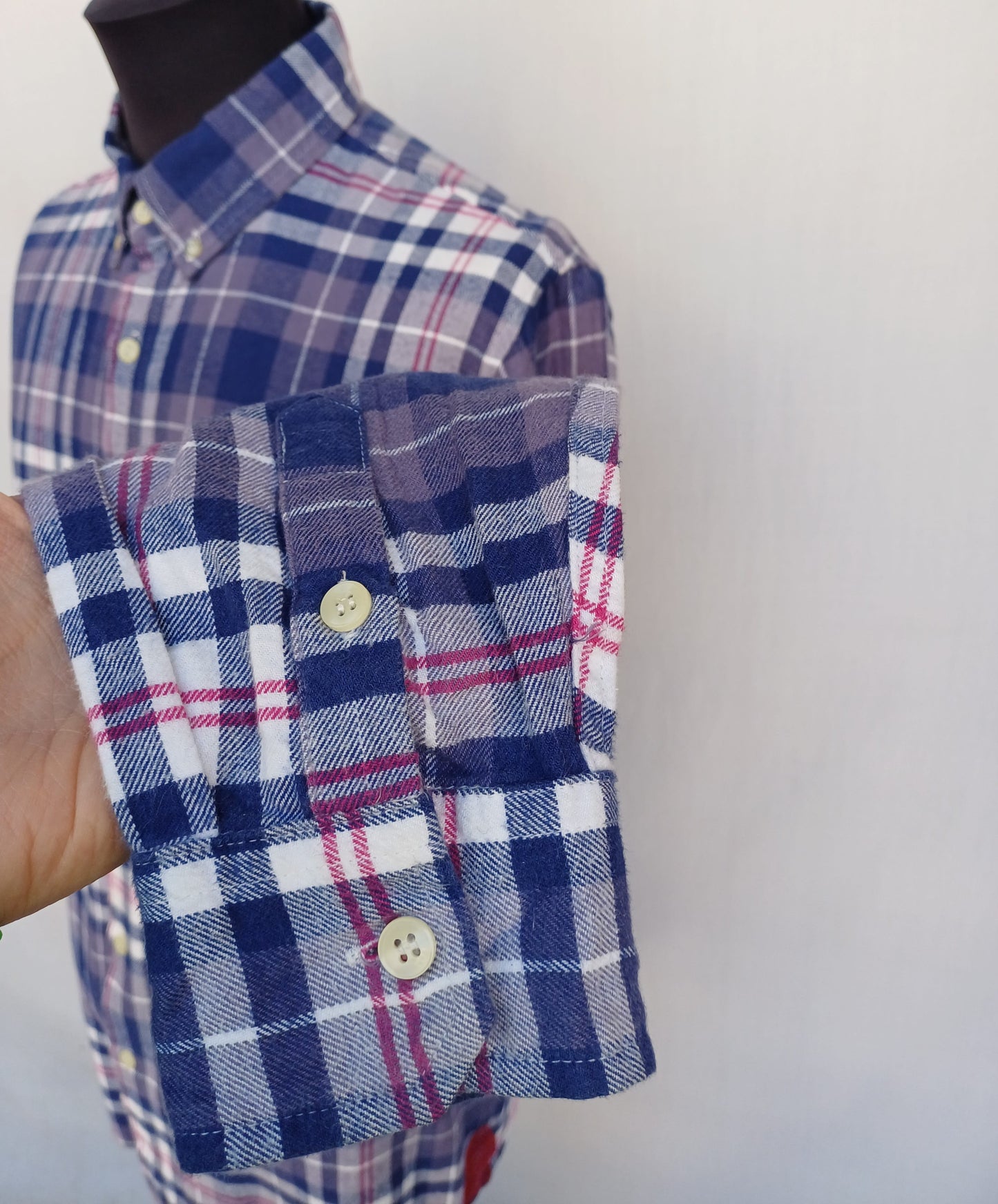 Visvim Plaid Button Down Flannel Shirt Size 4/Mens M