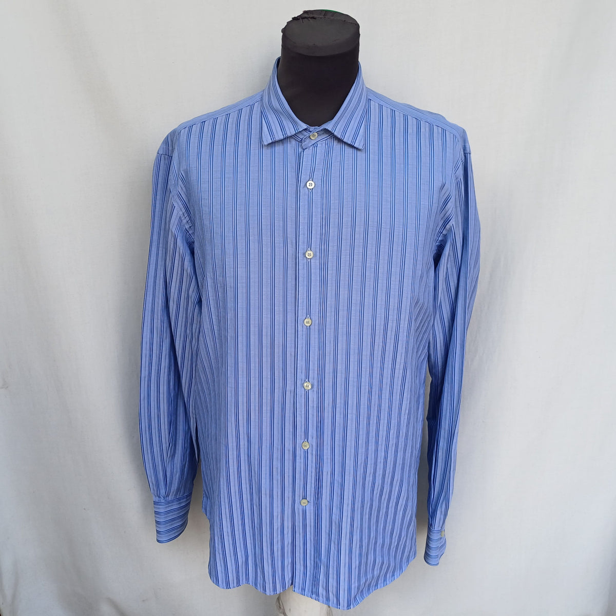 Etro Milano Slim Fit Striped Button-Up Shirt Size 42/Mens L