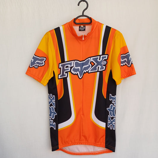 Vintage Fox 3/4 Zip Short Sleeve Cycling Jersey Mens M