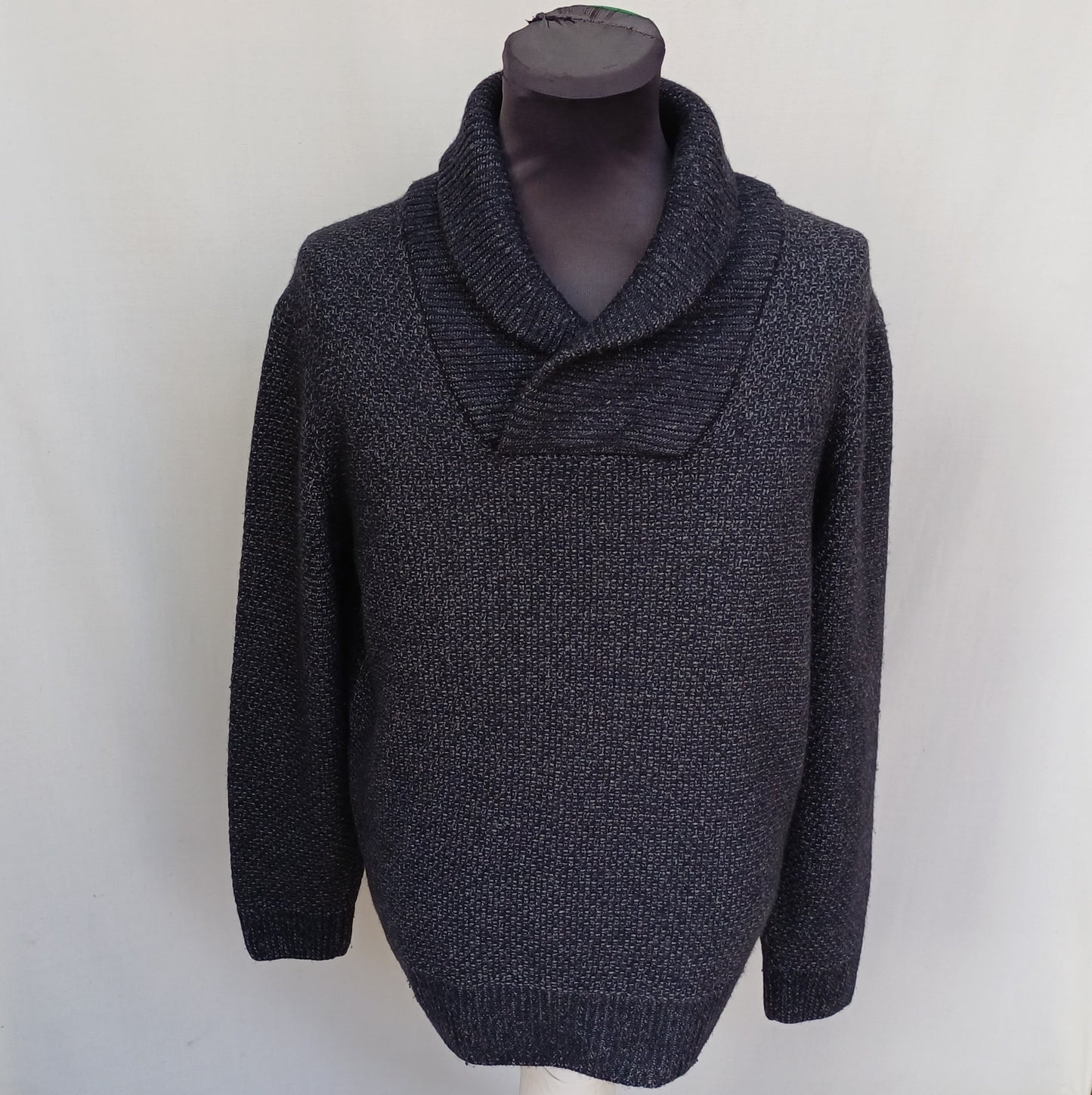 Hugo Boss Slim Fit Shawl Neck Pullover Sweater Mens XL Fits L