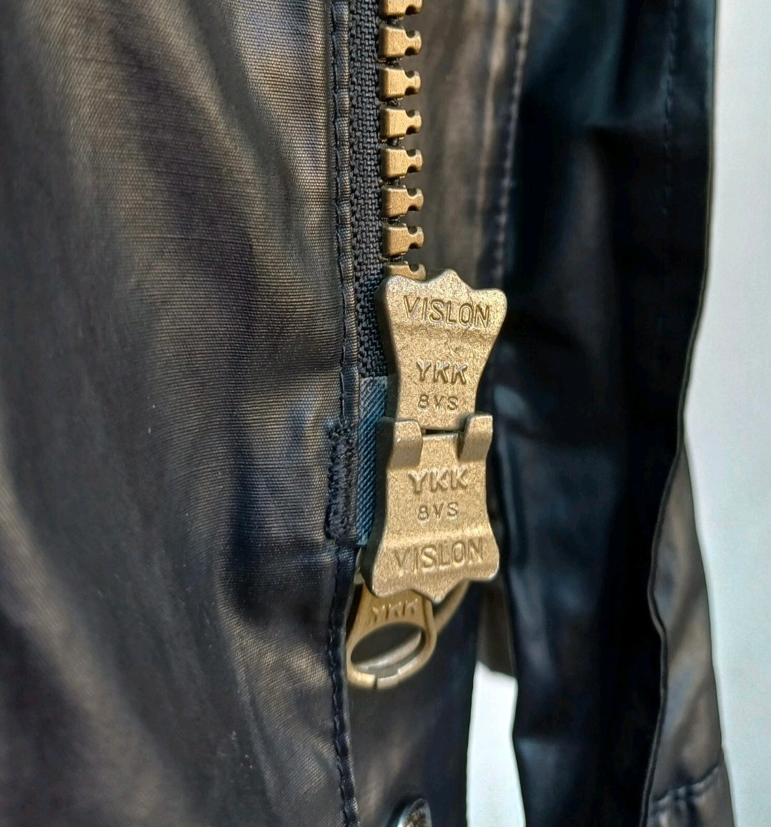 Barbour T1149 Carbon Finish International Jacket Zip/Snap Coat Mens M