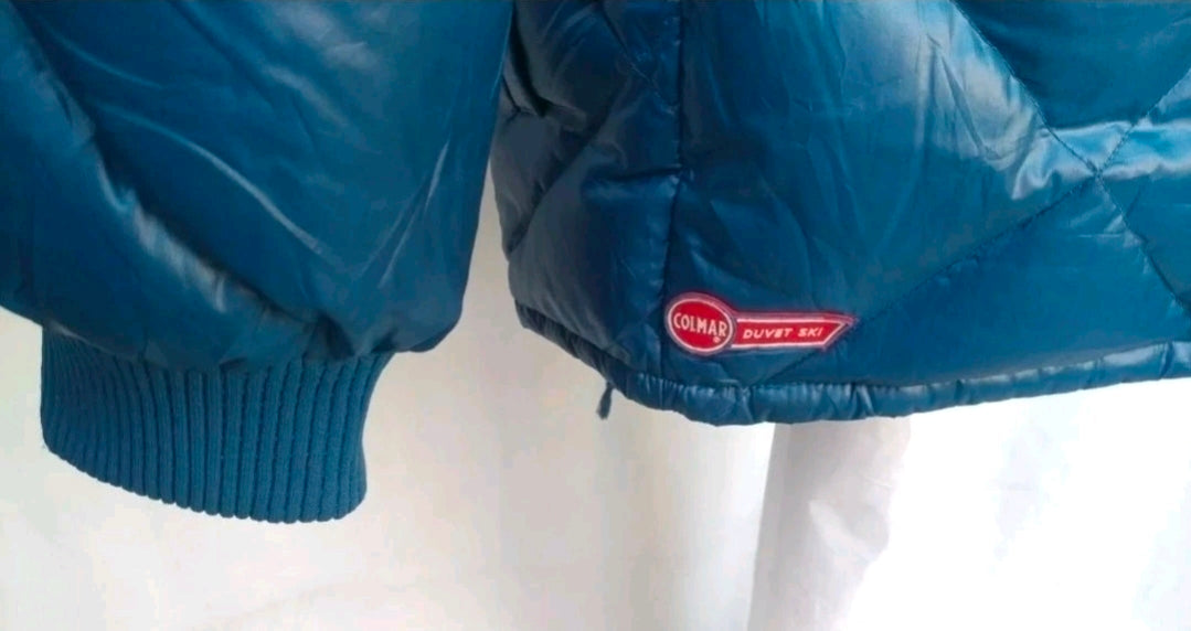 Vintage Colmar Ski Hooded Quilted Down Puffer Jacket Size EU 48/Mens M