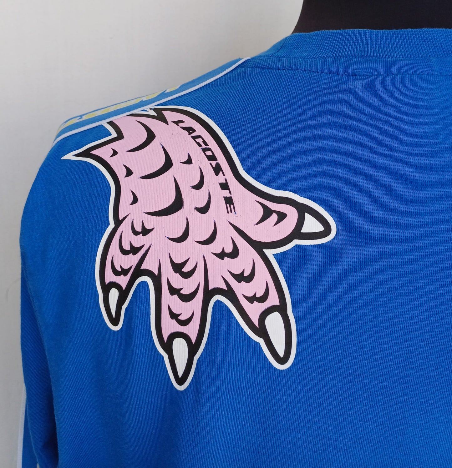 Lacoste relaxed Fit Cotton Taped Logo T-Shirt Size 3/Mens S