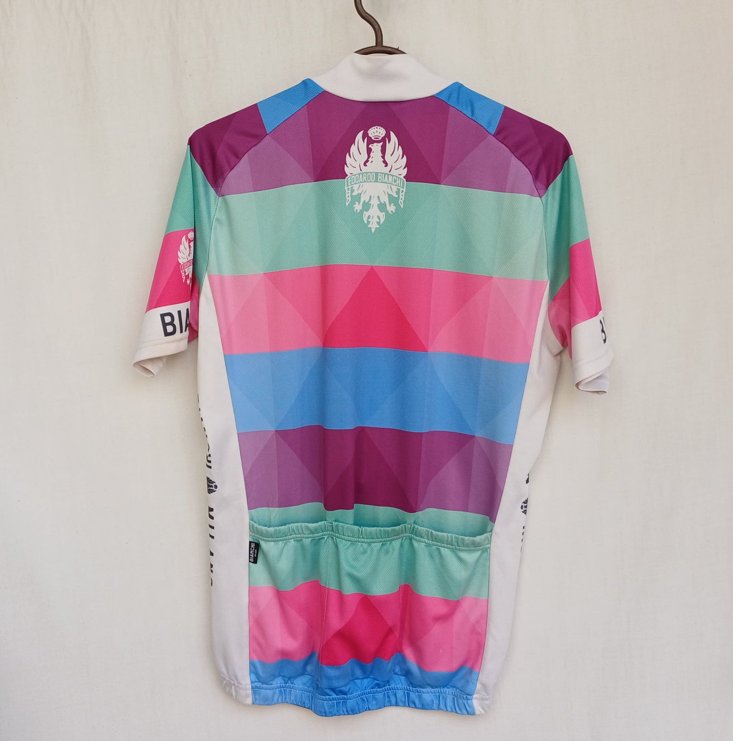 Bianchi Milano Full Zip Cycling Jersey Mens L