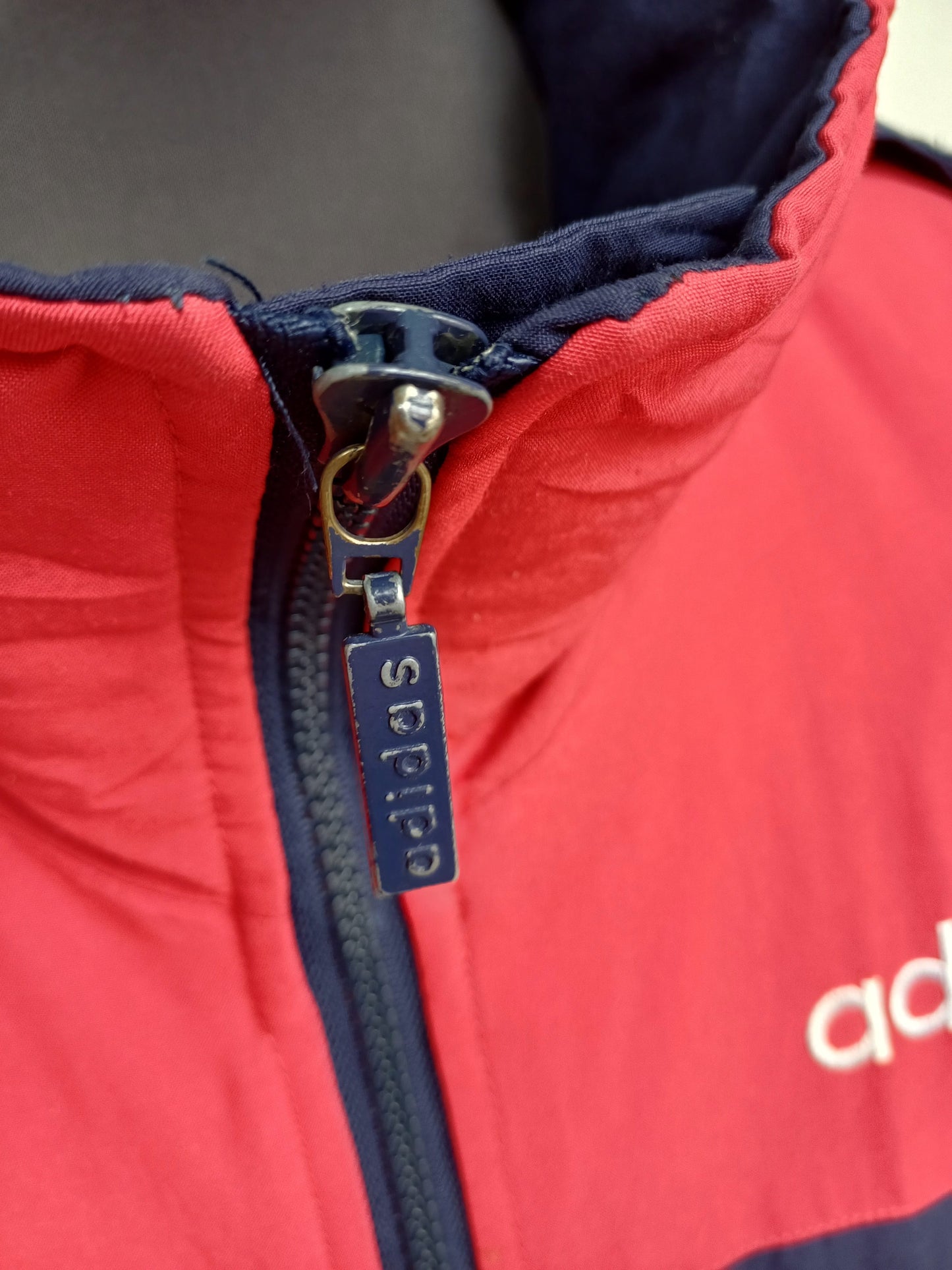 Vintage 90s Adidas Bench Coat Long Padded Jacket Mens M