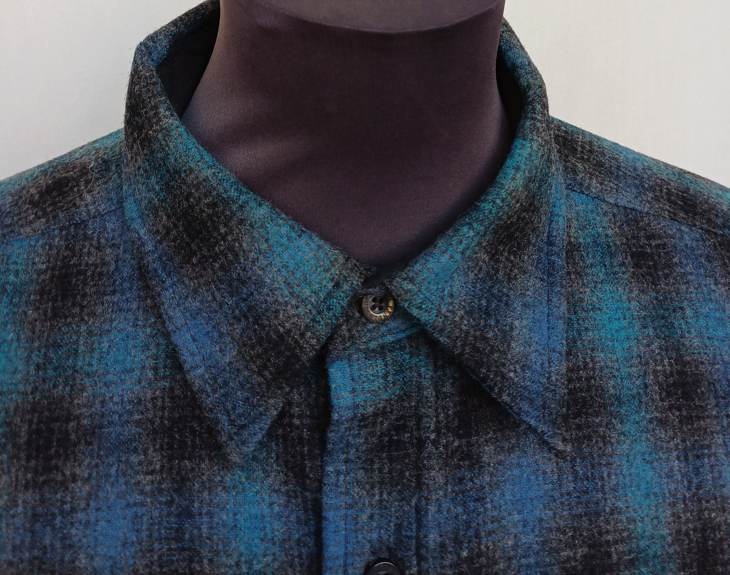 Pendleton Flannel Wool Plaid Button Shirt Mens L