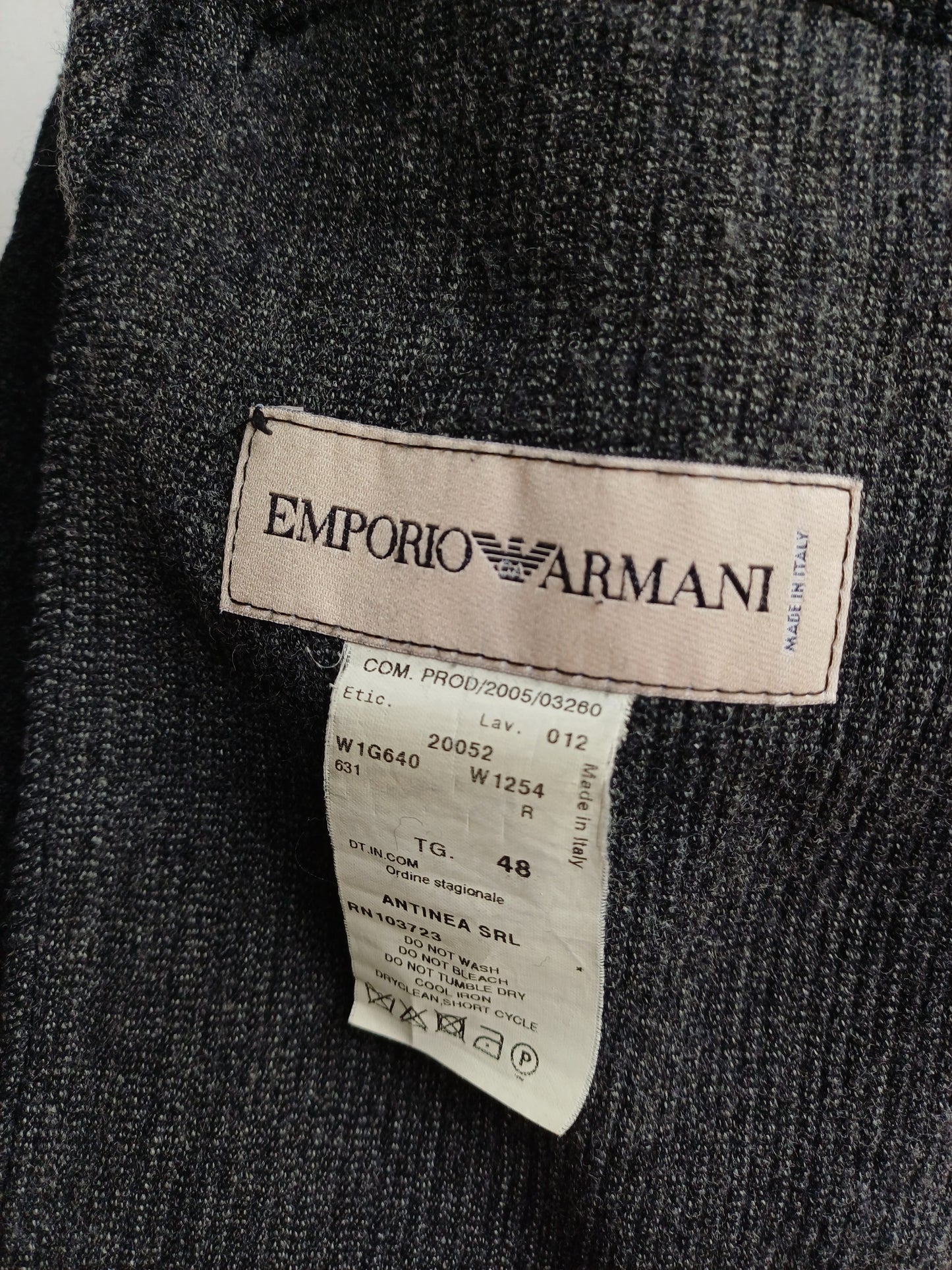 Vintage Emporio Armani Wool Button Cardigan Sweater Size EU 48