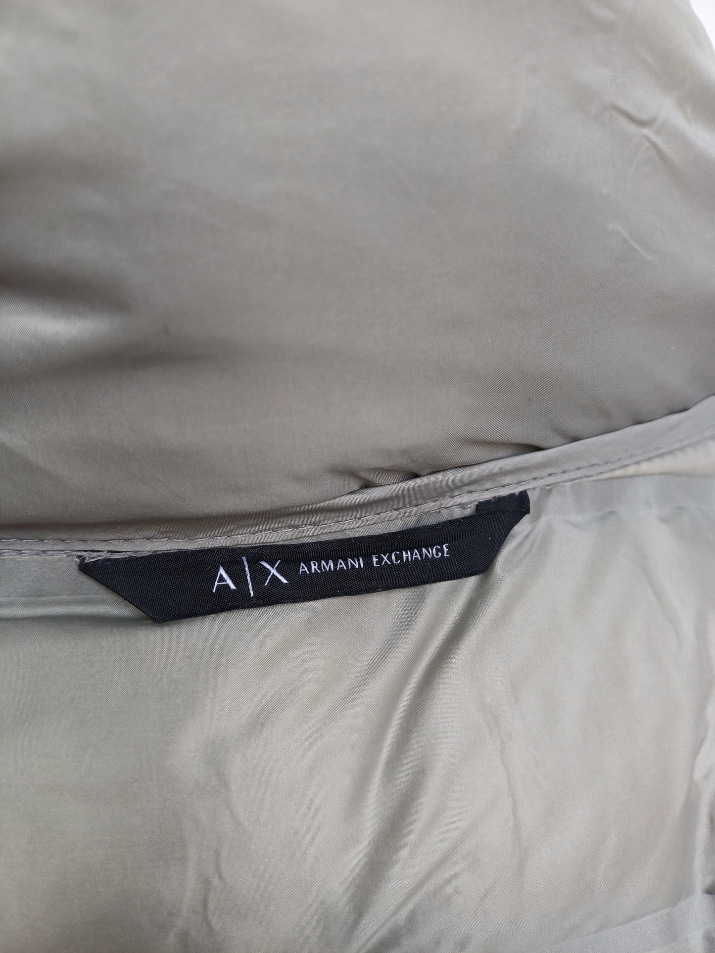 Armani Exchange Womens Zip Quilted Puffer Down Long Jacket Size XS