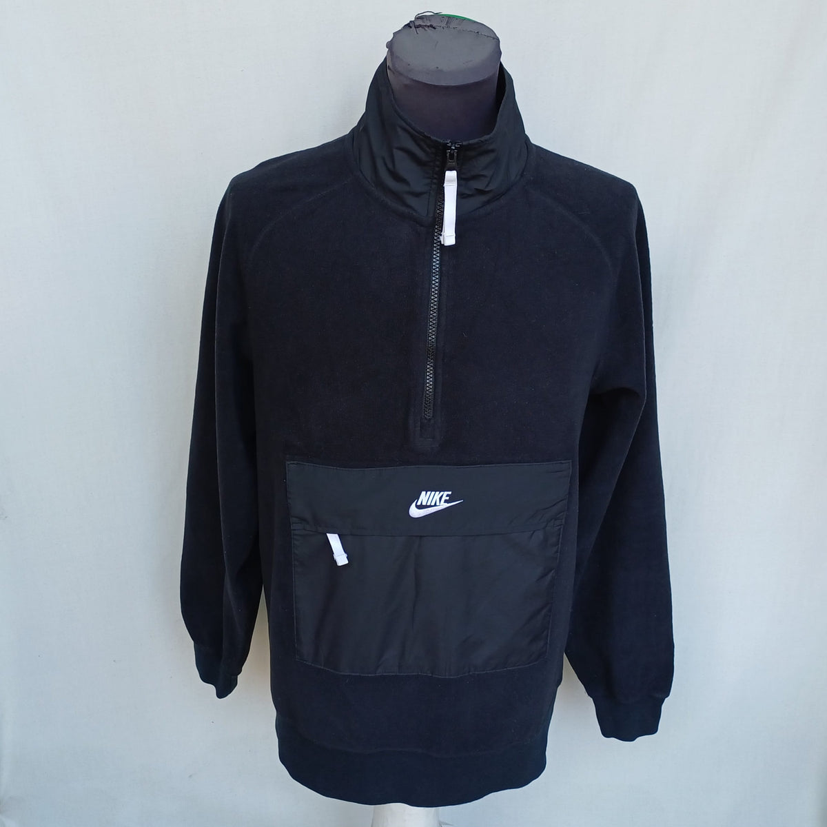 Nike Half Zip Borg Fleece Pullover Mens M