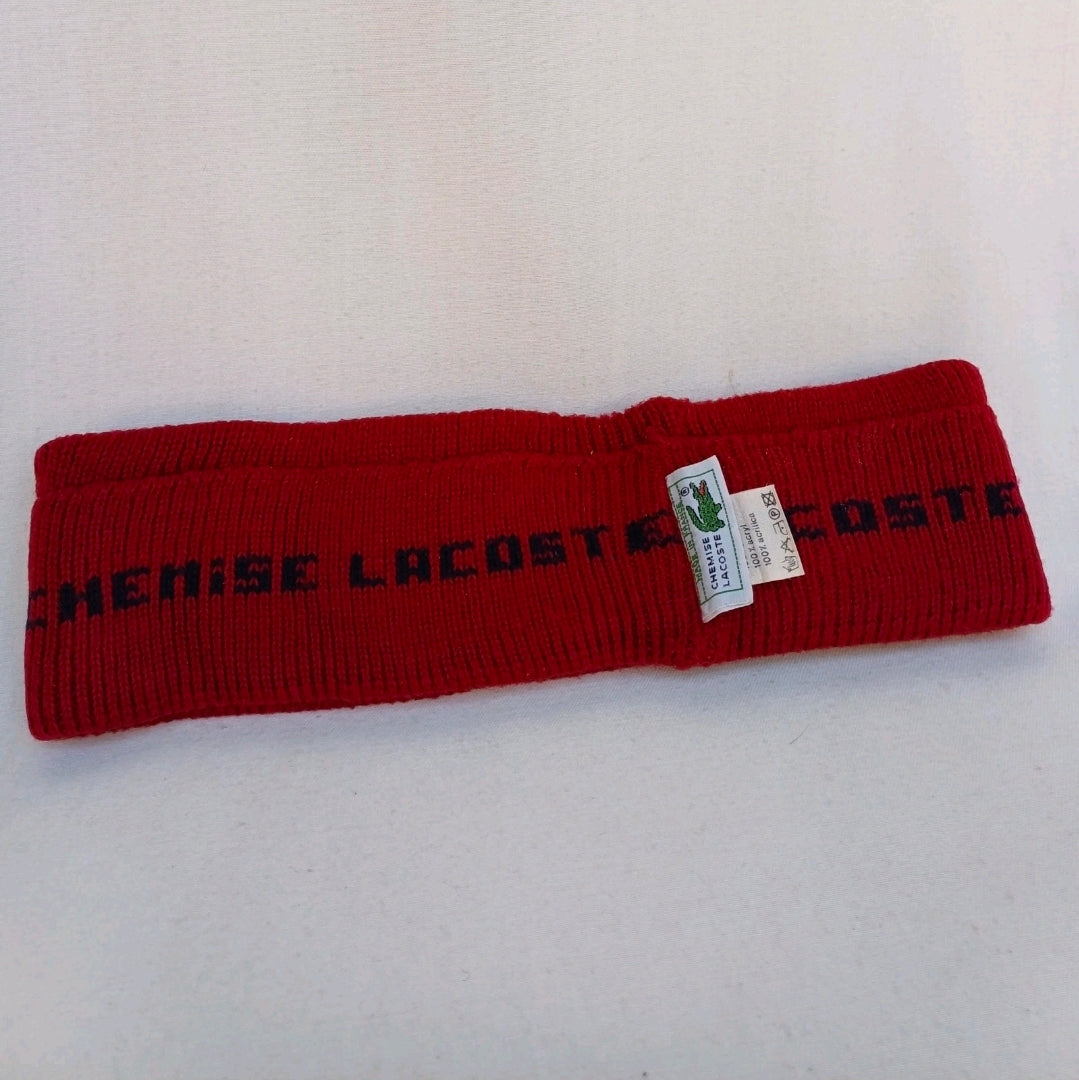 Vintage Chemise Lacoste Acrylic Headband One Size Adult