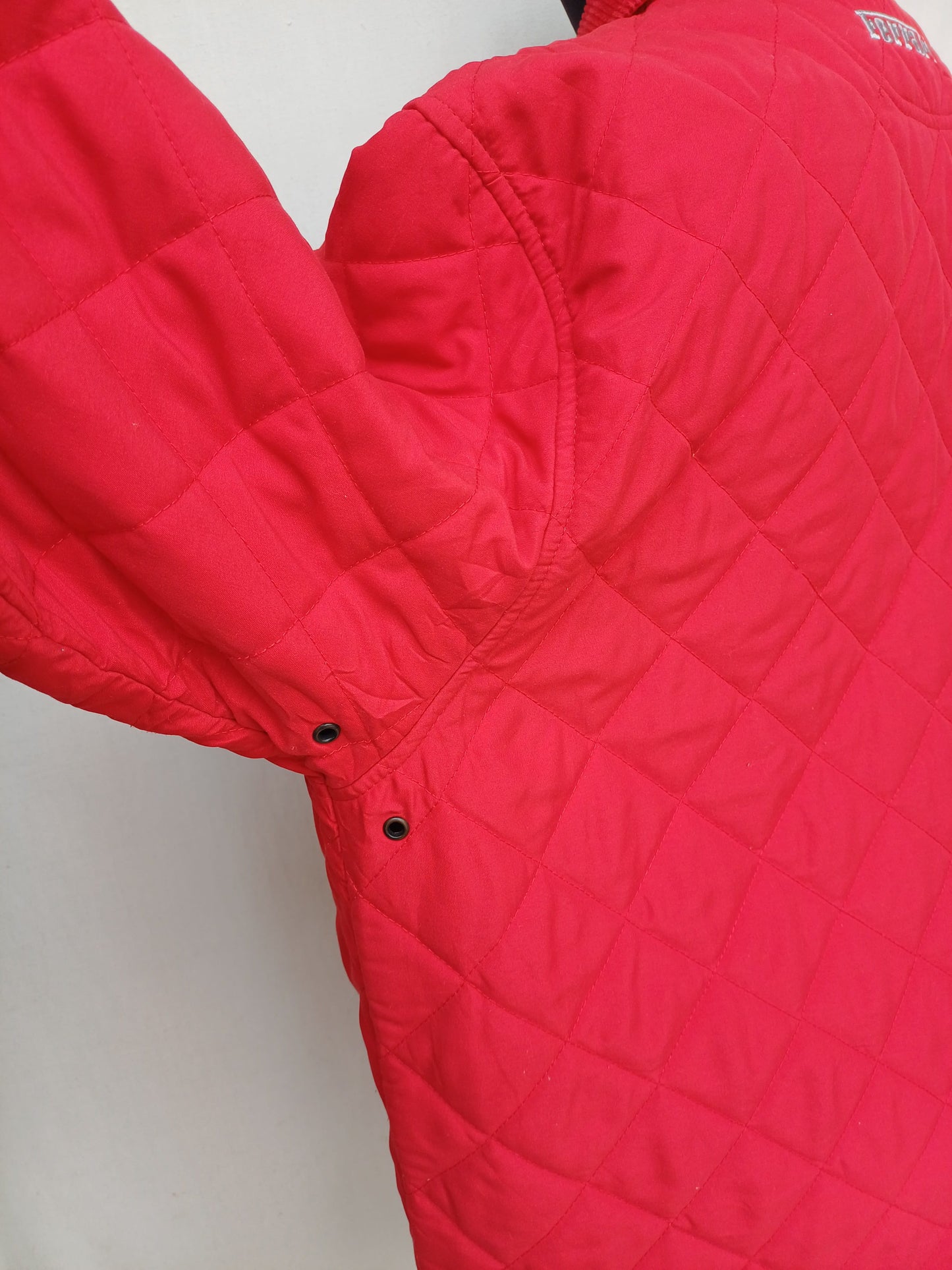 Vintage 2002 Ferrari Official Quilted Snap Padded Jacket Mens L