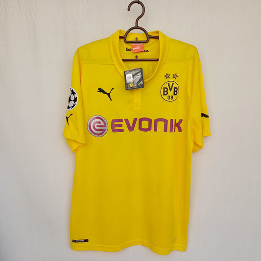 New With Tags Borussia Dortmund 2014/15 Champions League #11 Reus Puma Football Shirt Mens M