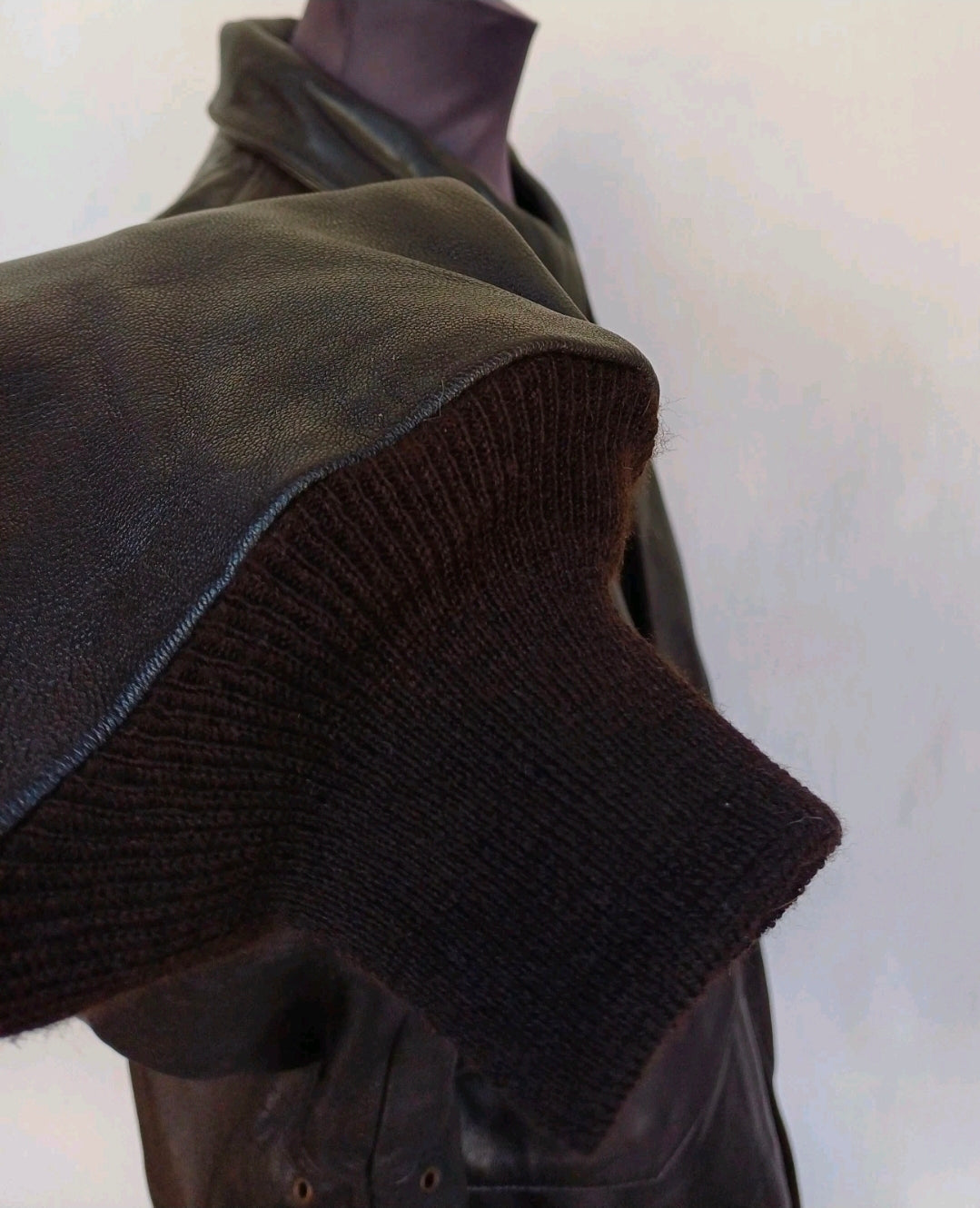 New Without Tags US Wings A-2 Goat Skin Leather Flight Bomber Jacket Dark Brown Mens 2XL