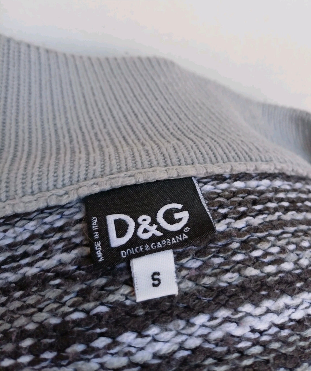 Dolce &Gabbana D&G Spell Out Wool Knit Pullover Sweater Jumper Mens S Oversized