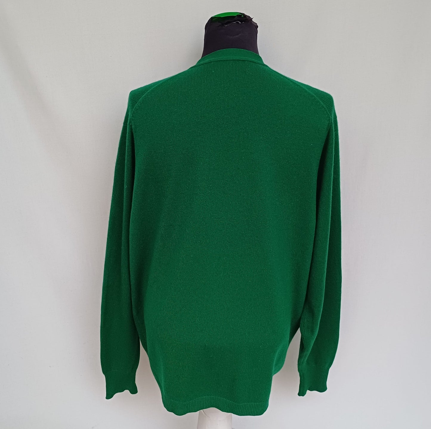 Vintage Charles Of Scotland Pure Cashmere Button Cardigan Mens XL