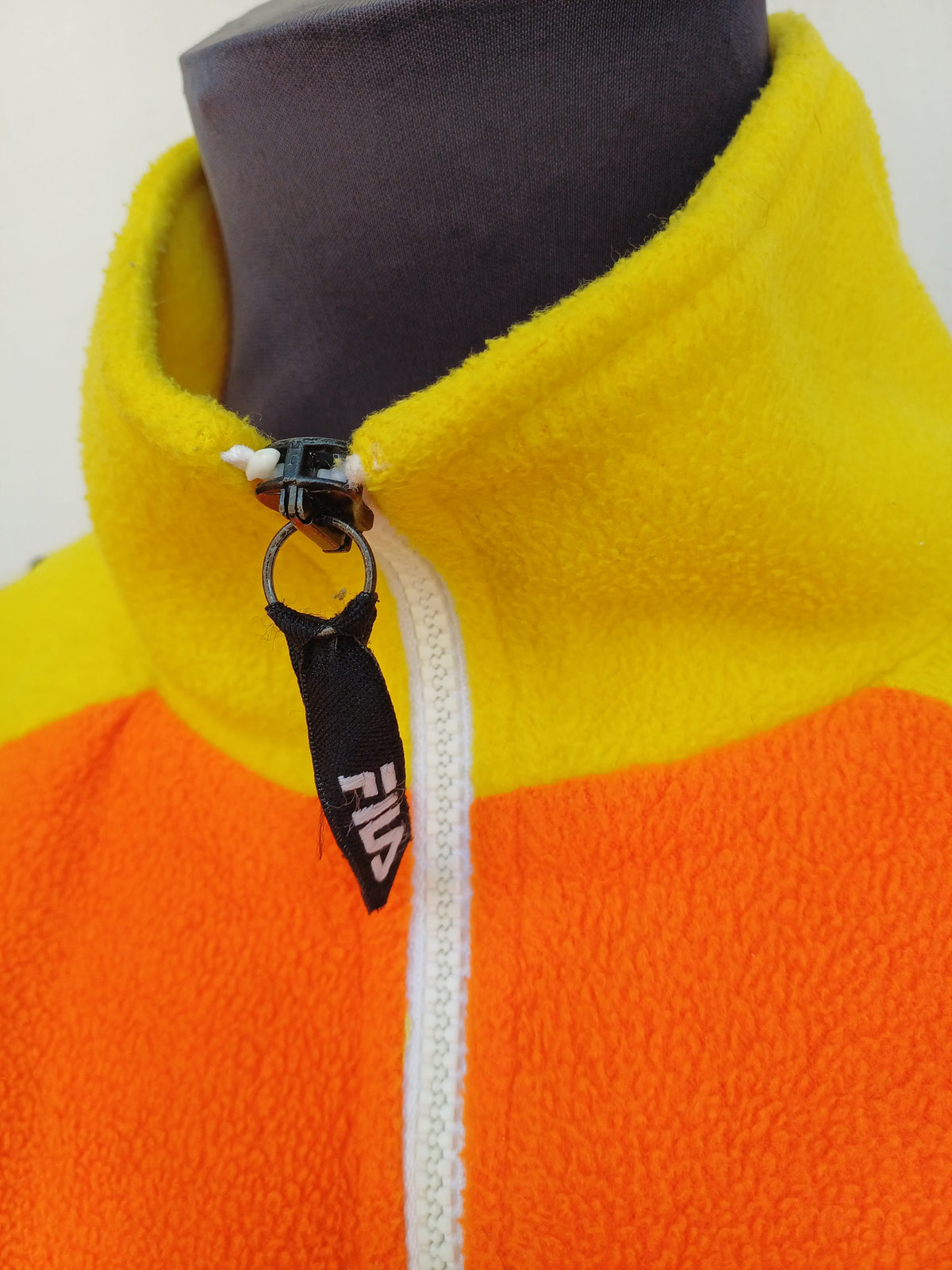Vintage 90s Fila Linea Italia colorblock 1/4 zip fleece pullover Mens XL