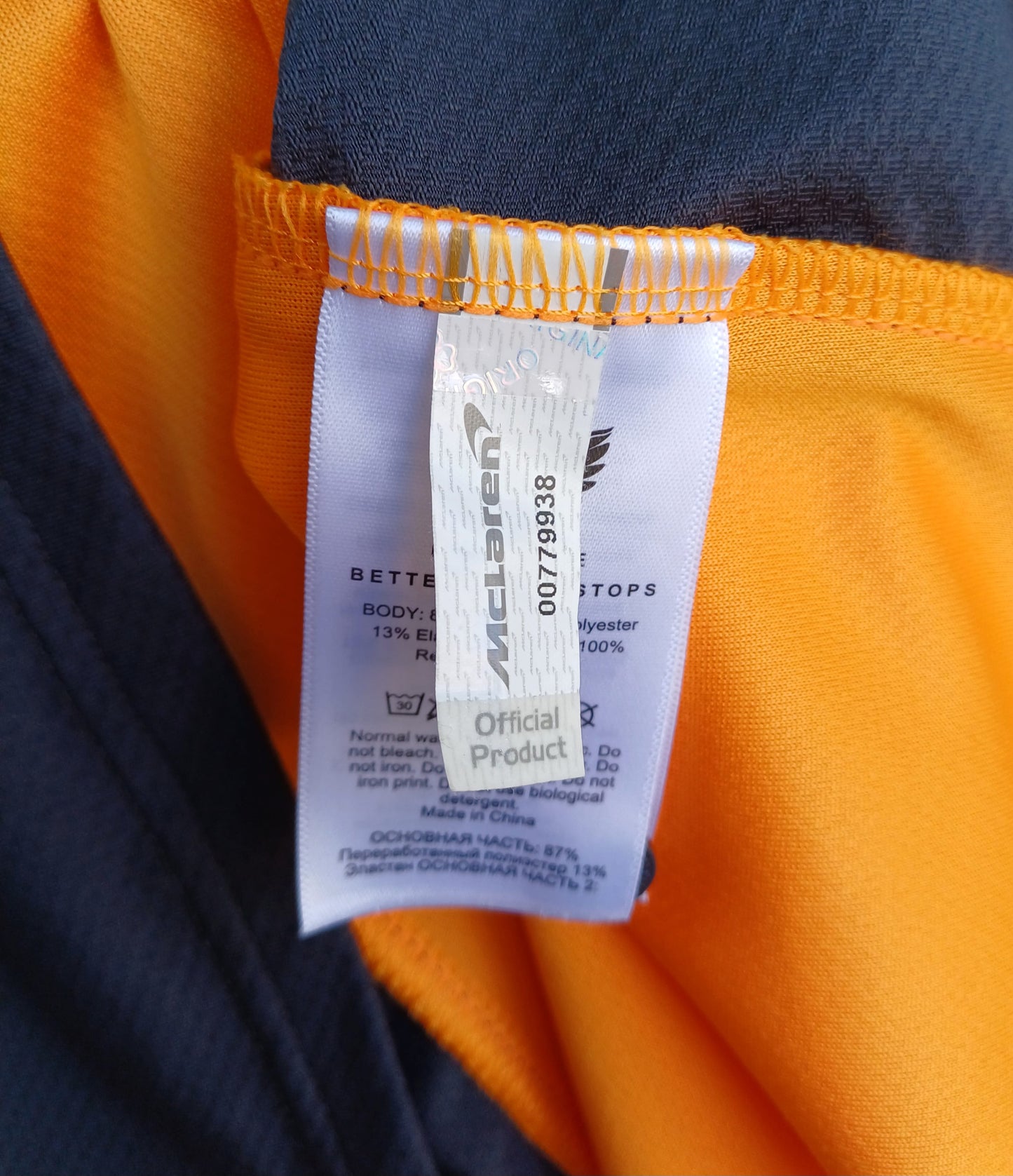 New Without Tags McLaren F1 team Castore Polo Button Shirt Mens XL