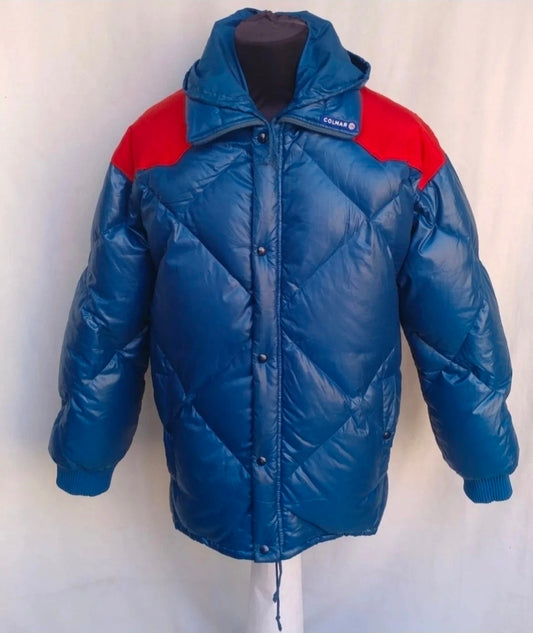 Vintage Colmar Ski Hooded Quilted Down Puffer Jacket Size EU 48/Mens M