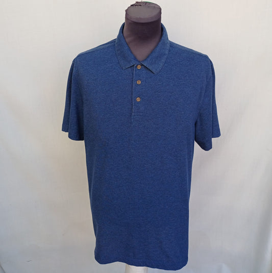 Van Heusen Classic Fit Cotton/Polyester Polo Button Shirt Mens L