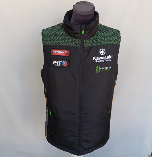 Kawasaki Racing Team Official Zip Vest Mens M