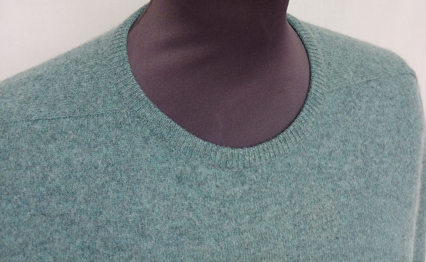 William Lockie Lambswool Crew Neck Sweater Scotland Jumper Mens L