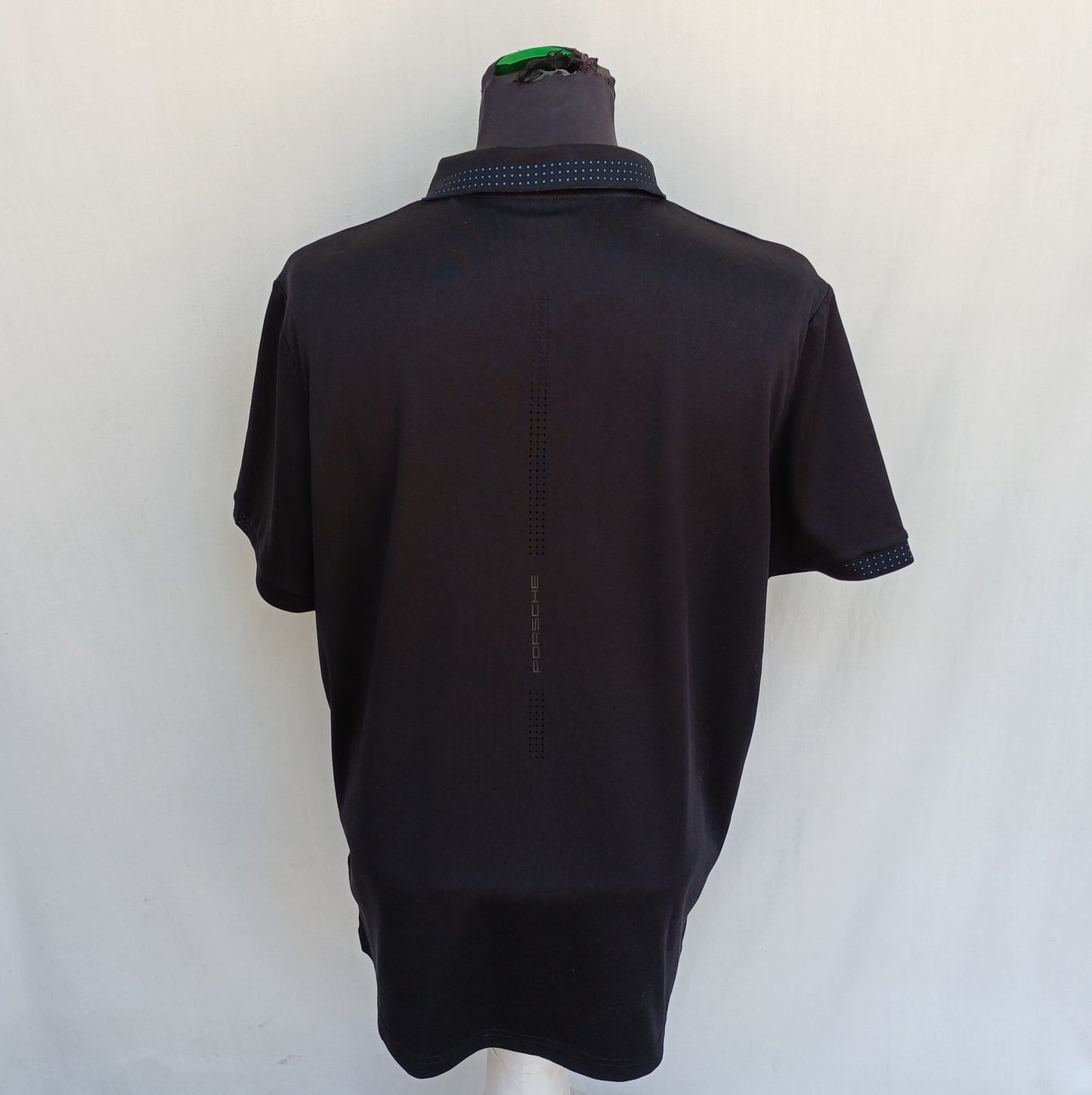 Porsche Taycan Button Polo Shirt Mens L