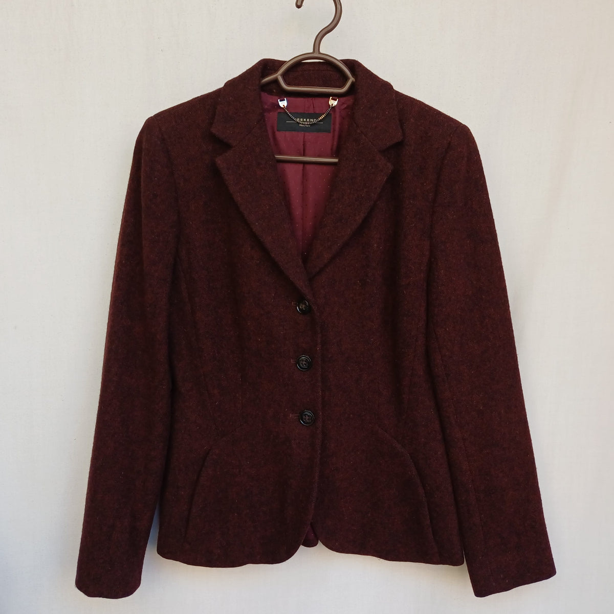 Max Mara Weekend Womens Wool Button Blazer Size EU 38-40/US 8/Medium
