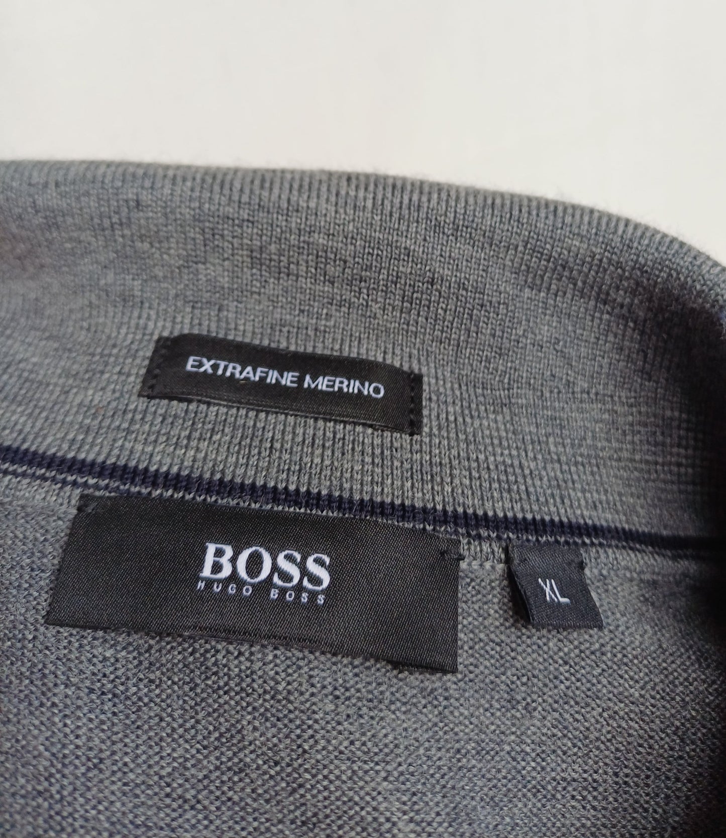 Hugo Boss Merino Wool Button Pullover Sweater Mens XL
