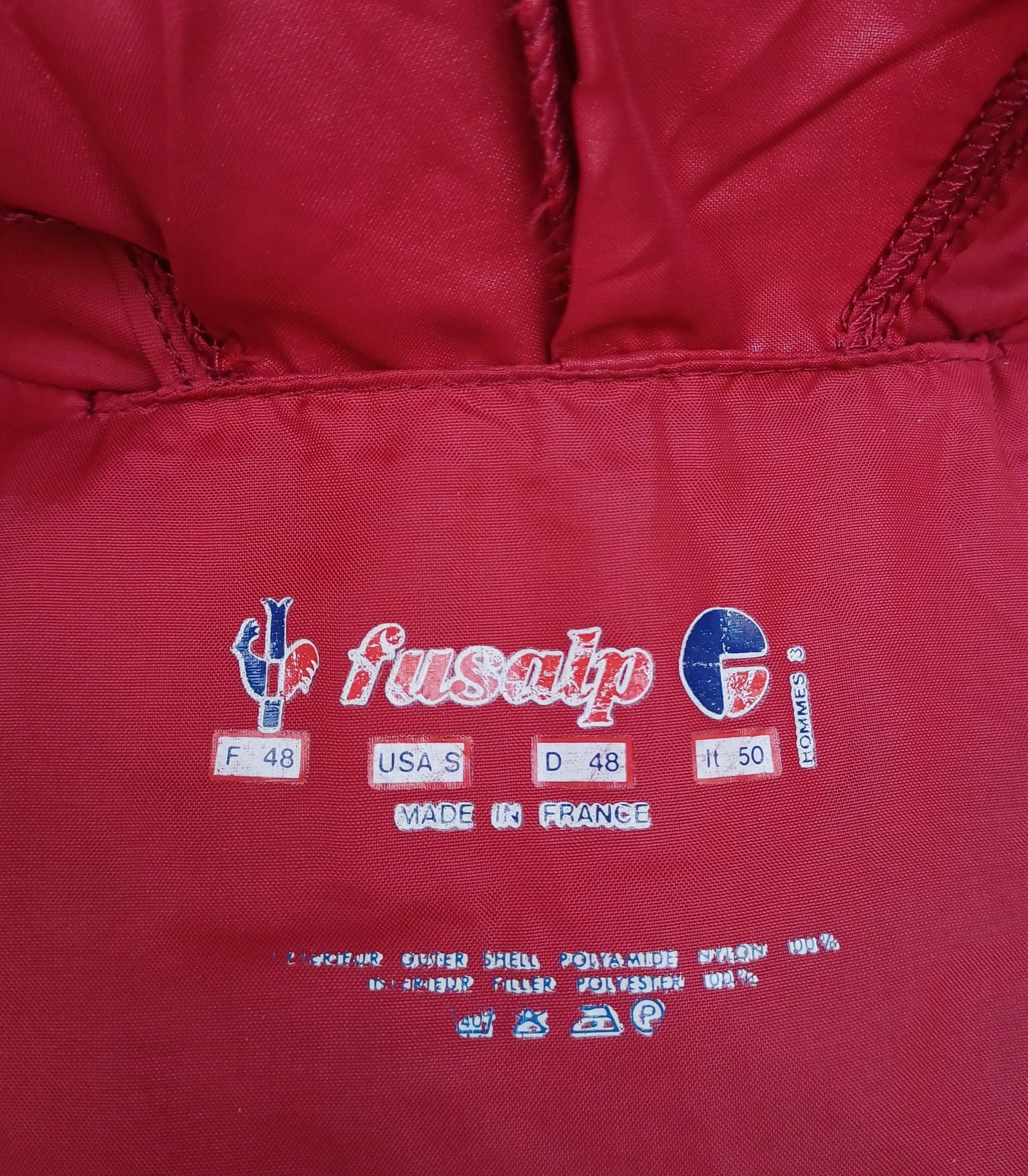 Vintage 80s Fusalp Hooded Ski Jacket Mens S/M