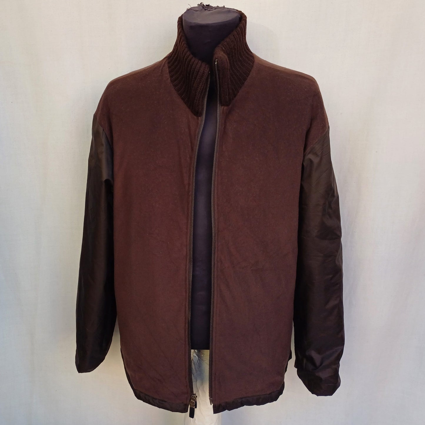 Ermenegildo Zegna Full Zip Military Jacket W/Removable Lining Mens M