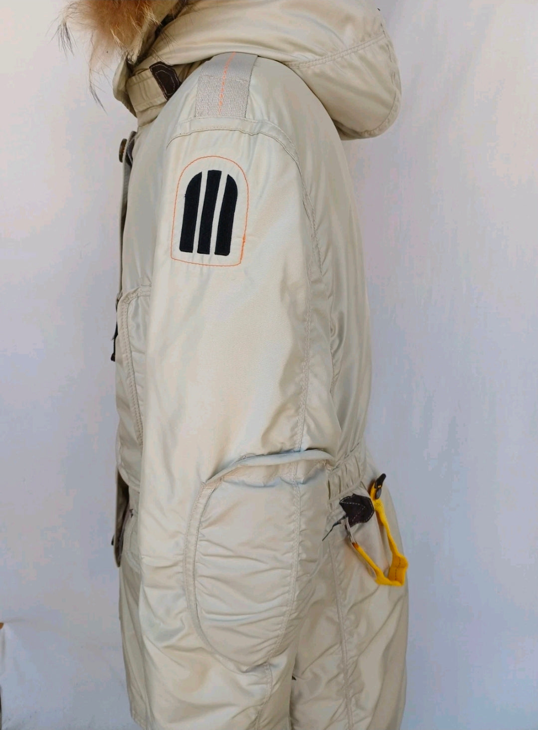 Parajumpers Masterpiece Series Womens Fur Hooded Down Parka Jacket Coat Size L