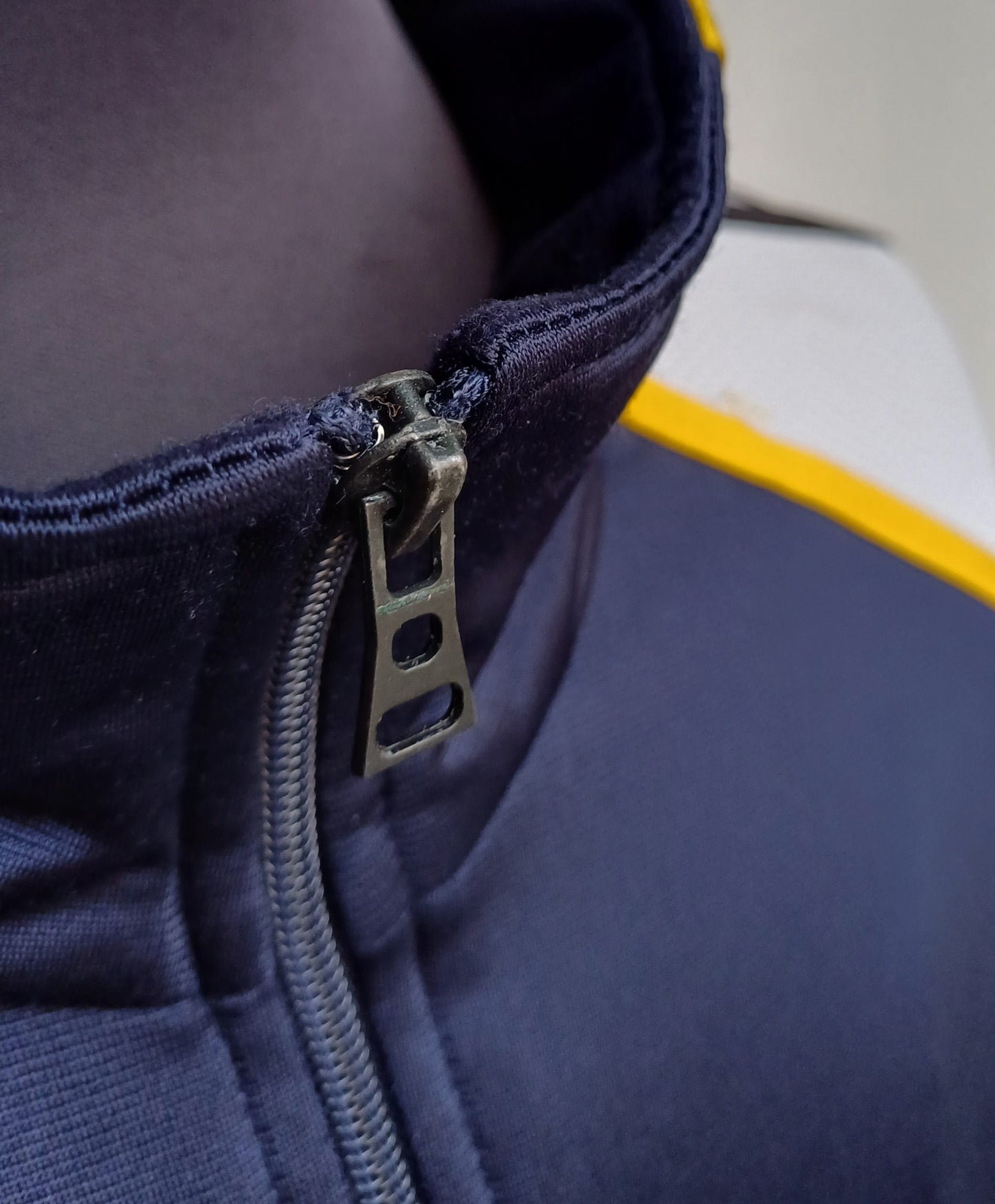 Vintage 90s Adidas Removable Sleeve Track Top Jacket Striped Mens L/XL