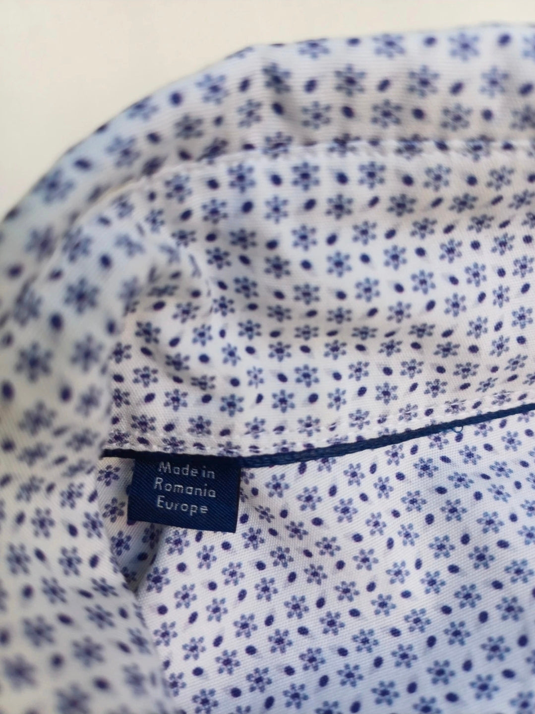 Eton Contemporary Fit Poplin 100% Cotton L/S Button-Up Shirt Mens M/40/15 3/4