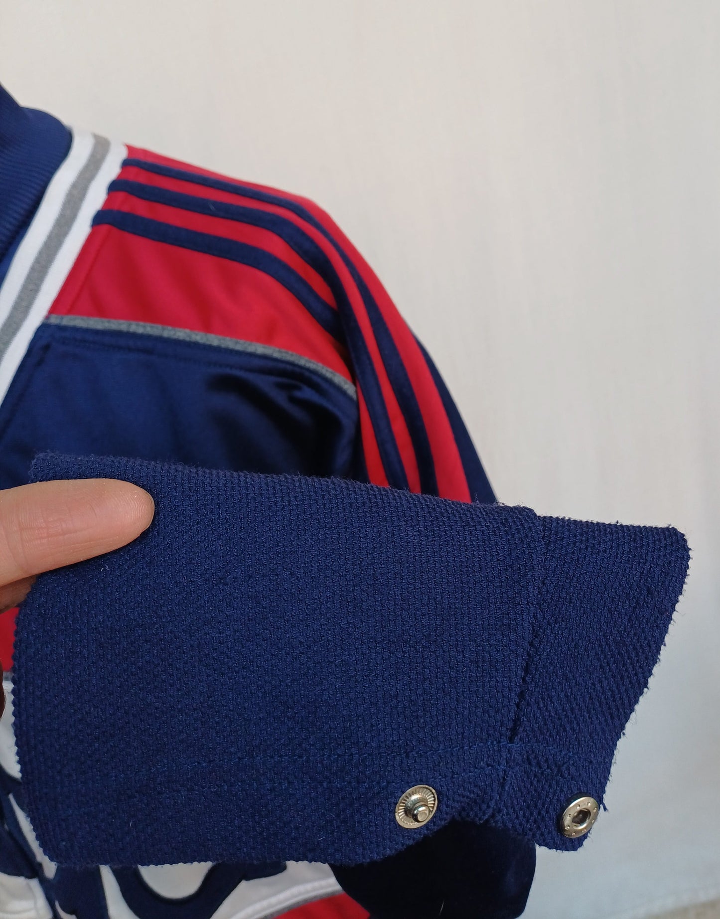 Vintage 90s Adidas Big Logo Zip Track Top Jacket Mens L