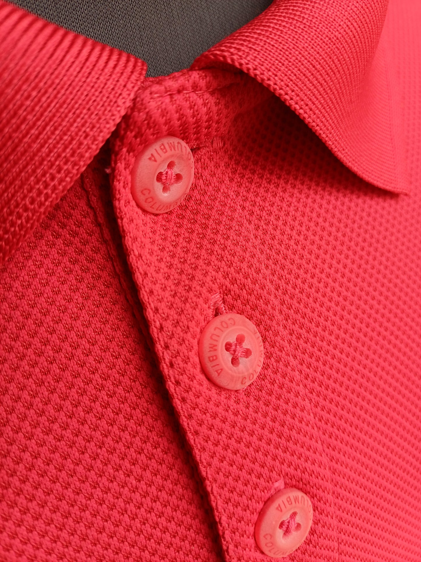Columbia Omni-Shade Polo Button Shirt Mens L