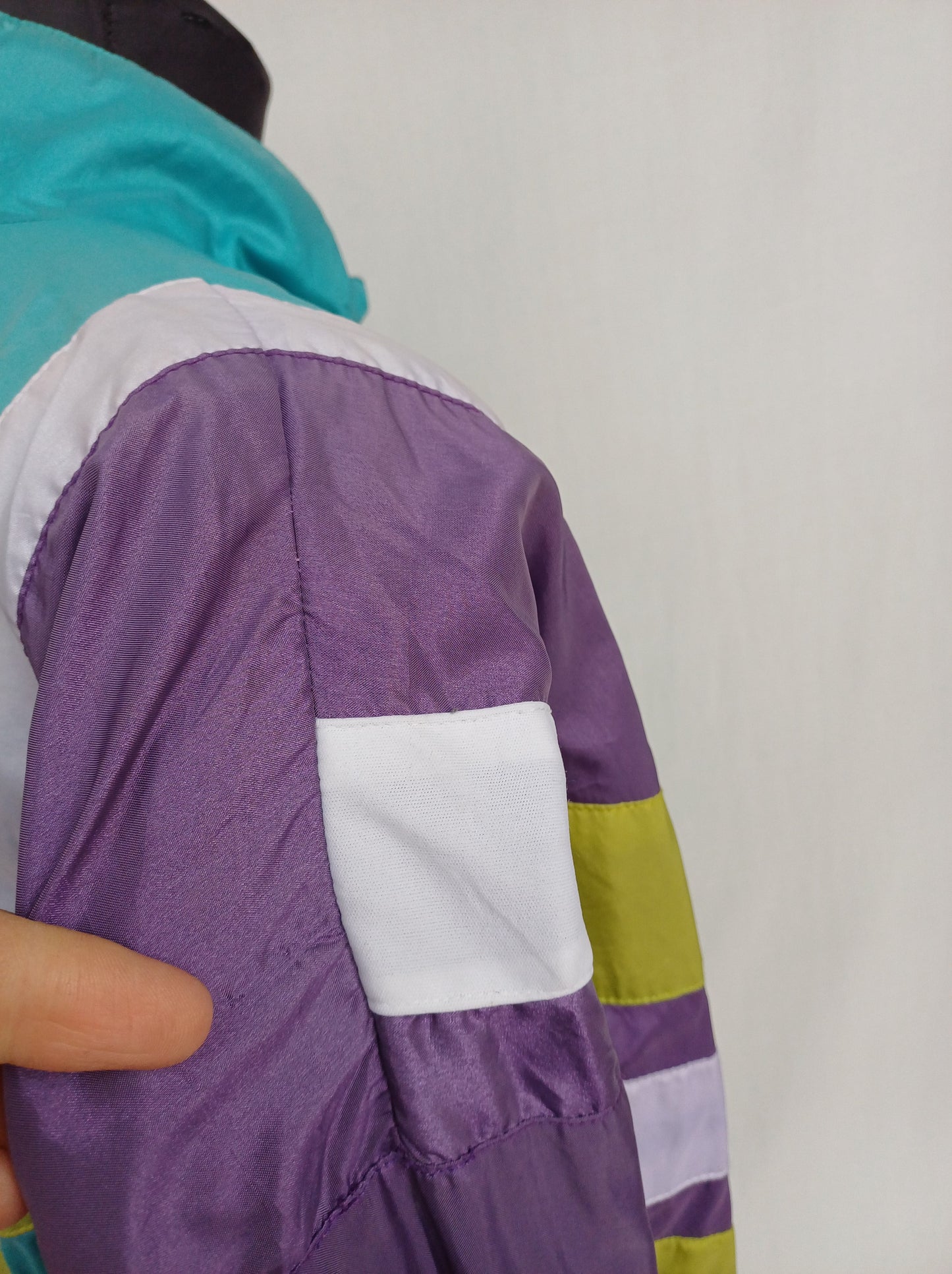 Vintage 90s Adidas Nylon Zip Track Top Jacket Mens M