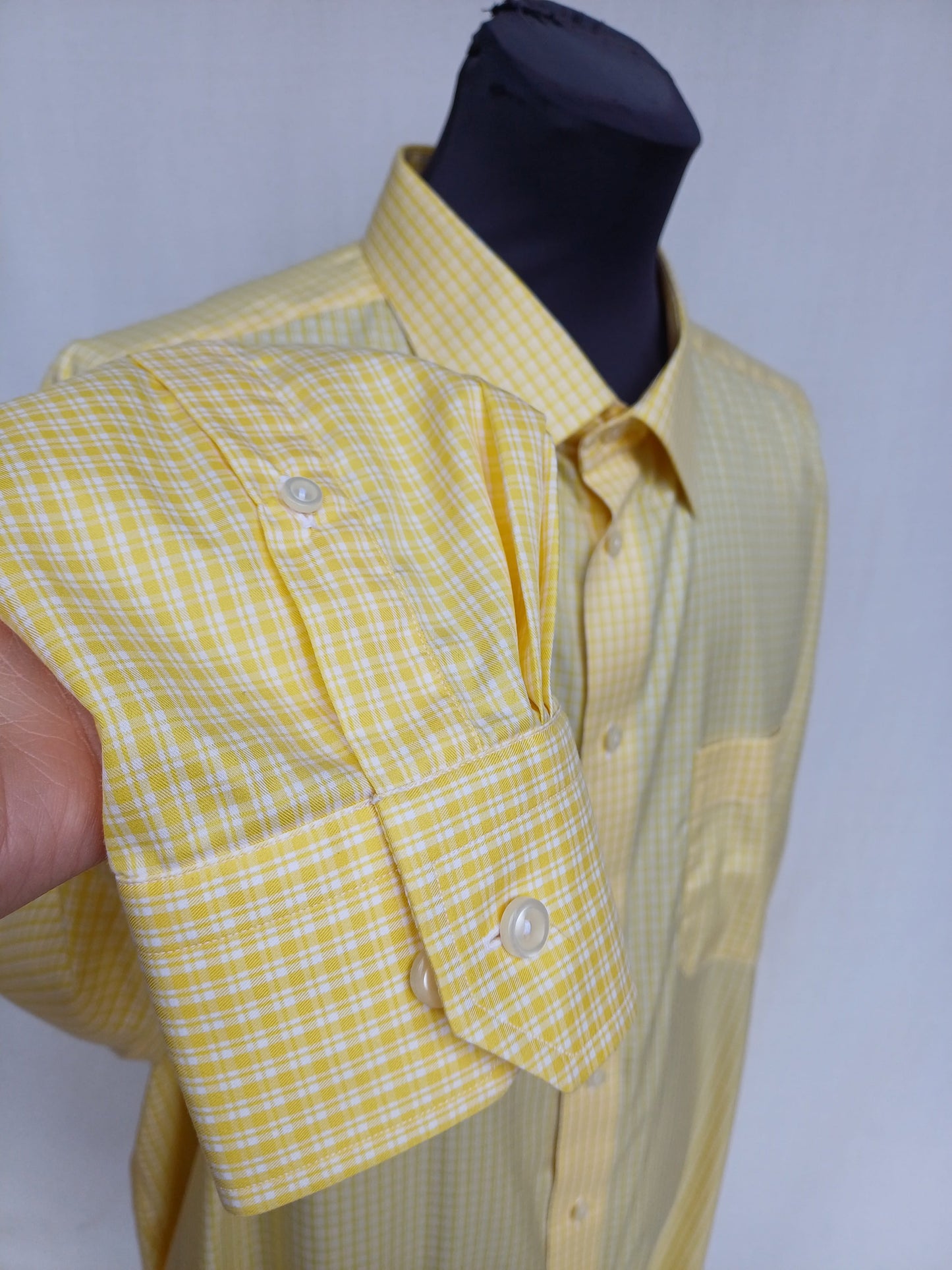 Eton Classic Fit Striped Button-Up Shirt Size 47/18.5/Mens 3XL