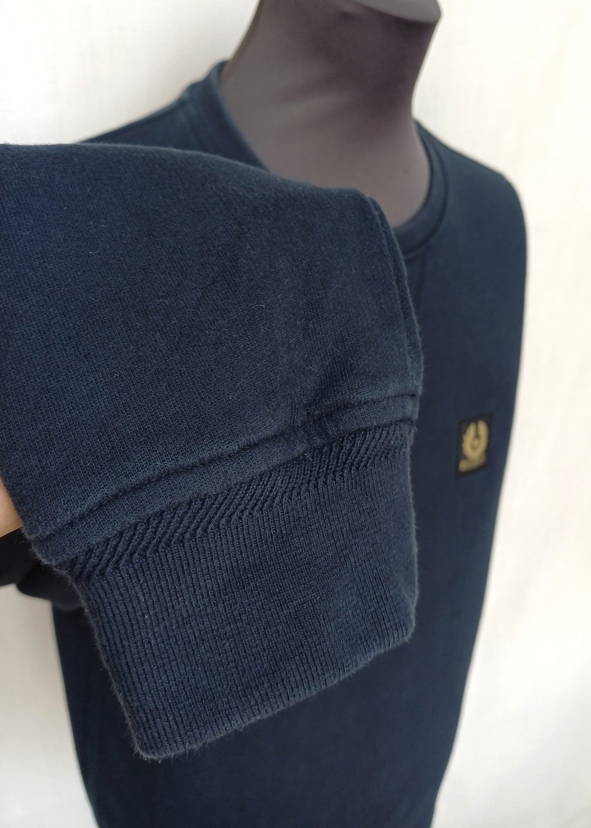 Belstaff Crew Neck Cotton Logo Sweatshirt Mens M