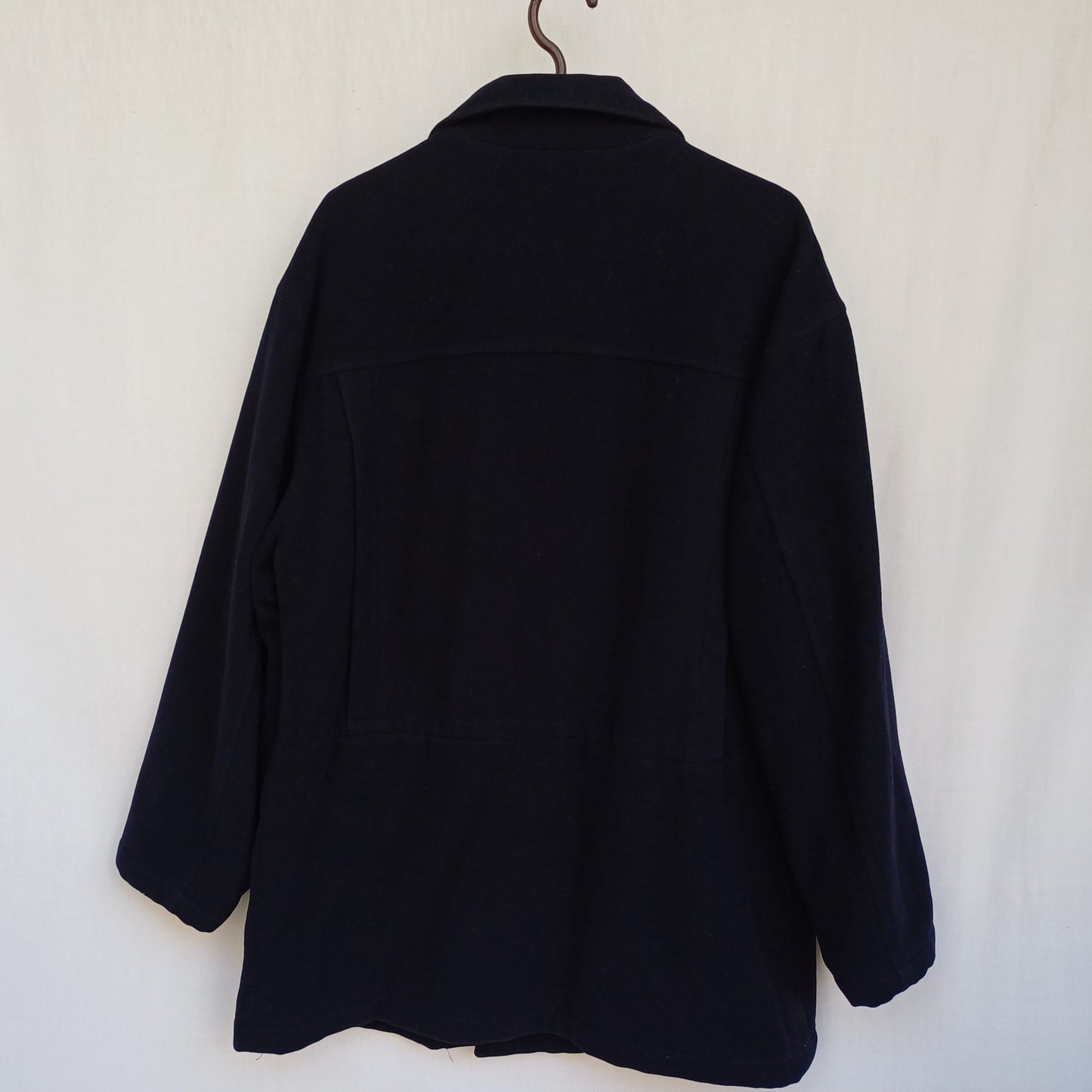 Vintage Burberrys Nova Check Lining Mens Wool Coat Overcoat Size EU 48