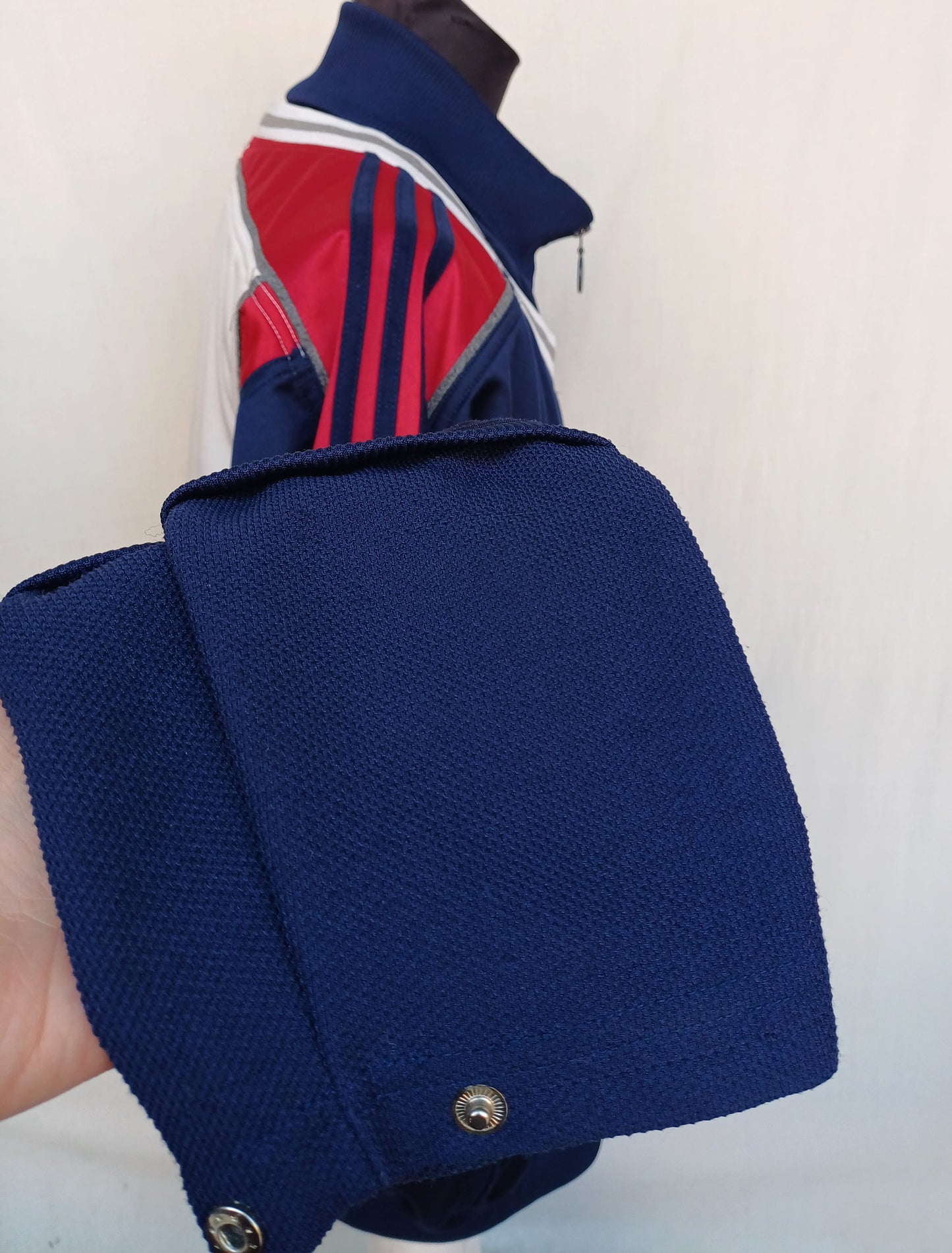 Vintage 90s Adidas Big Logo Zip Track Top Jacket Mens L